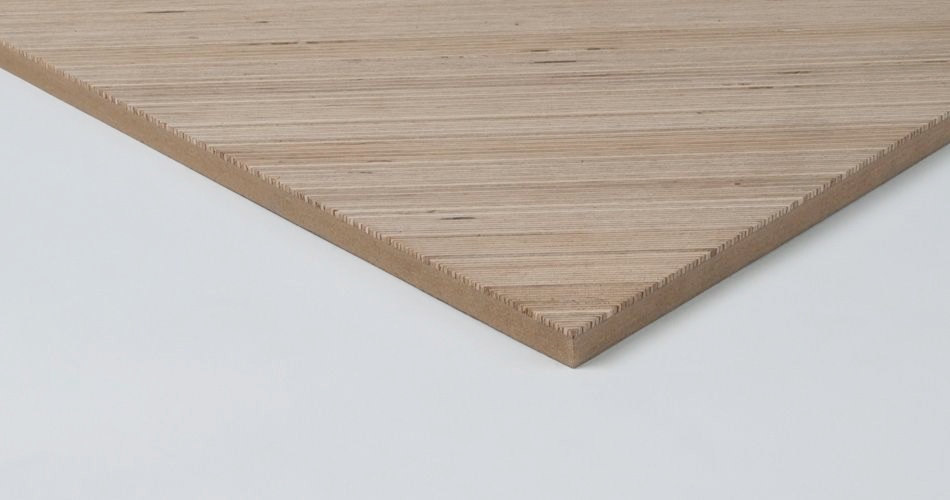 Plexwood® Ecodesign veneer wood paneling with contemporary oriental architectural patterns